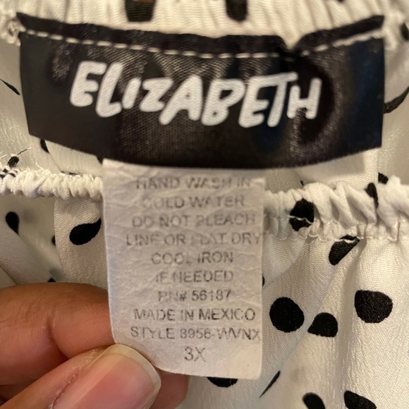 Puffed sleeve Polka Dot Top - Picture 2 of 3